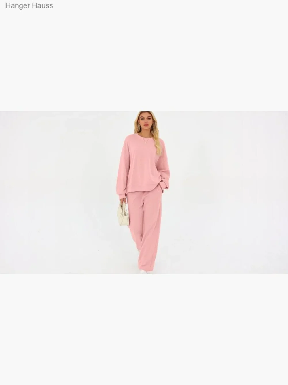 Matching Lounge Sweatsuit 2 Piece Set Oversized Sweatshirt Joggers